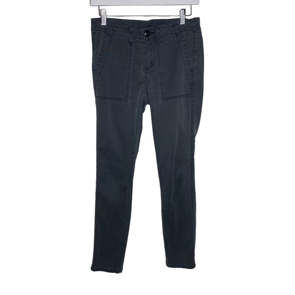 CAbi Pants - CAbi 3395 Womens Size 2 The Quest Skinny Trouser Pants Gray Ribbed Corduroy